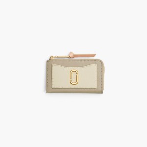 Women Marc Jacobs Utility Snapshot Top Zip Multi Wallets Khaki Multicolor | UK MJ0538-Y49