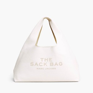 Women Marc Jacobs XL Sack Shoulder Bags White | UK MJ2790-N75