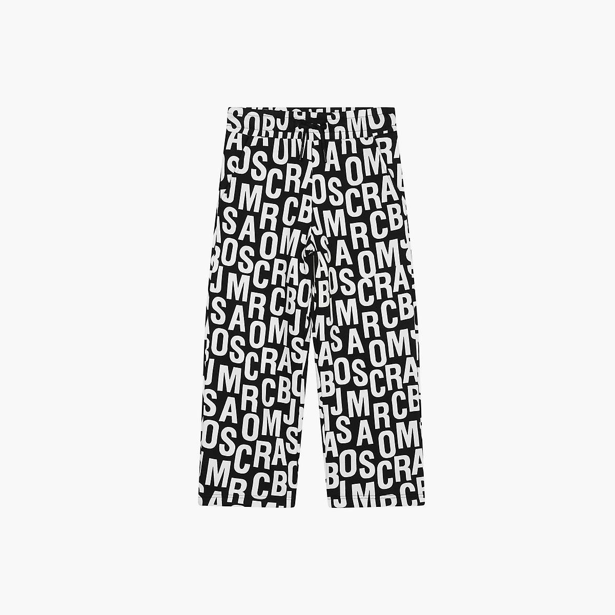 Kids\' Marc Jacobs Jumbled Monogram Sweatpants Black | UK MJ9231-S71