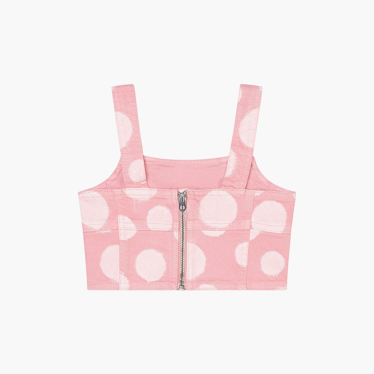 Kids' Marc Jacobs Polka Dot Crop Tops Pink | UK MJ1507-B32