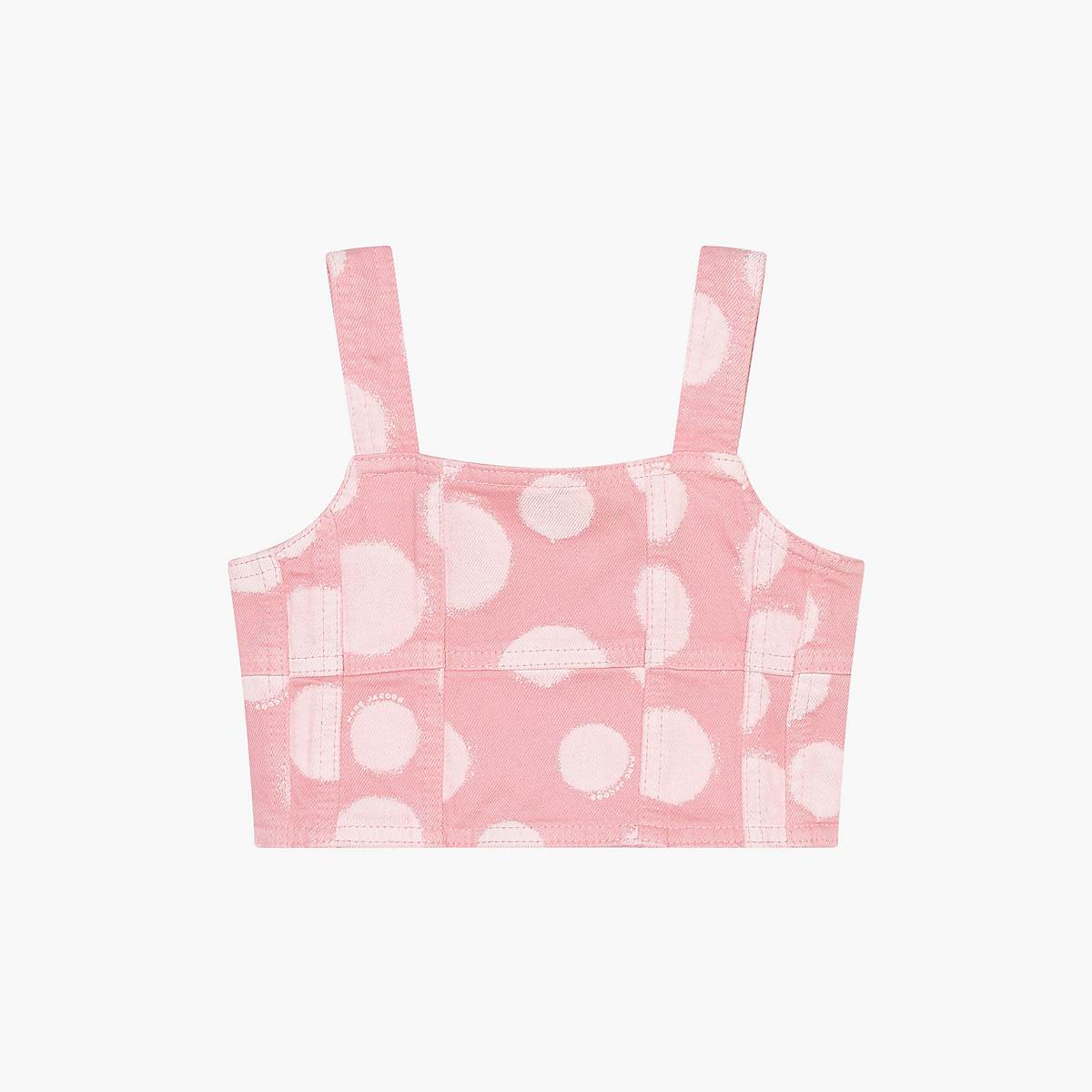 Kids\' Marc Jacobs Polka Dot Crop Tops Pink | UK MJ1507-B32