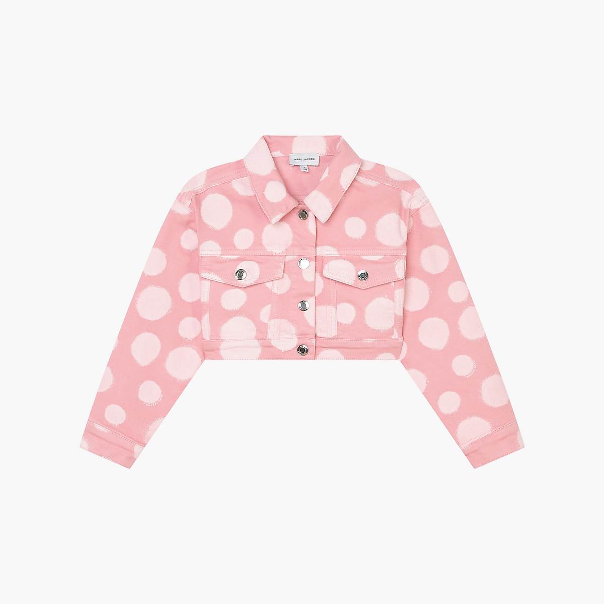 Kids\' Marc Jacobs Polka Dot Cropped Jackets Pink | UK MJ3950-C62