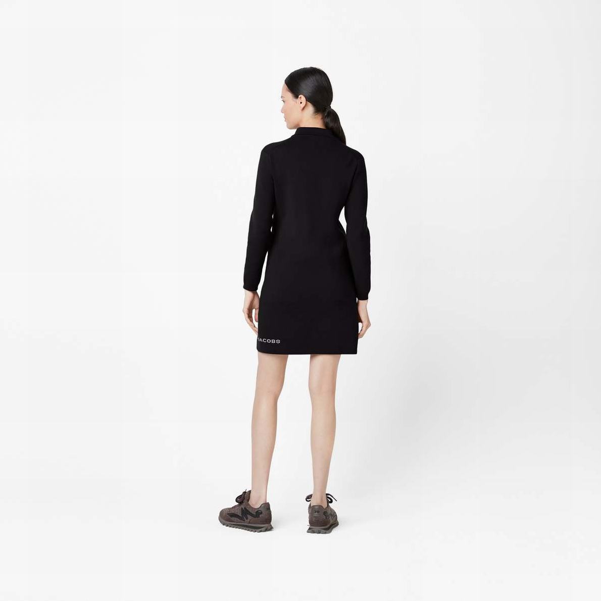 Women Marc Jacobs 3/4 Tennis Dress Black | UK MJ0837-Z43