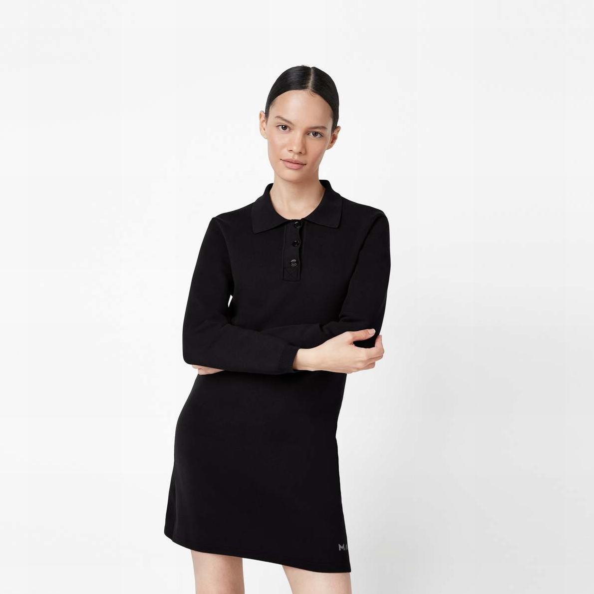 Women Marc Jacobs 3/4 Tennis Dress Black | UK MJ0837-Z43