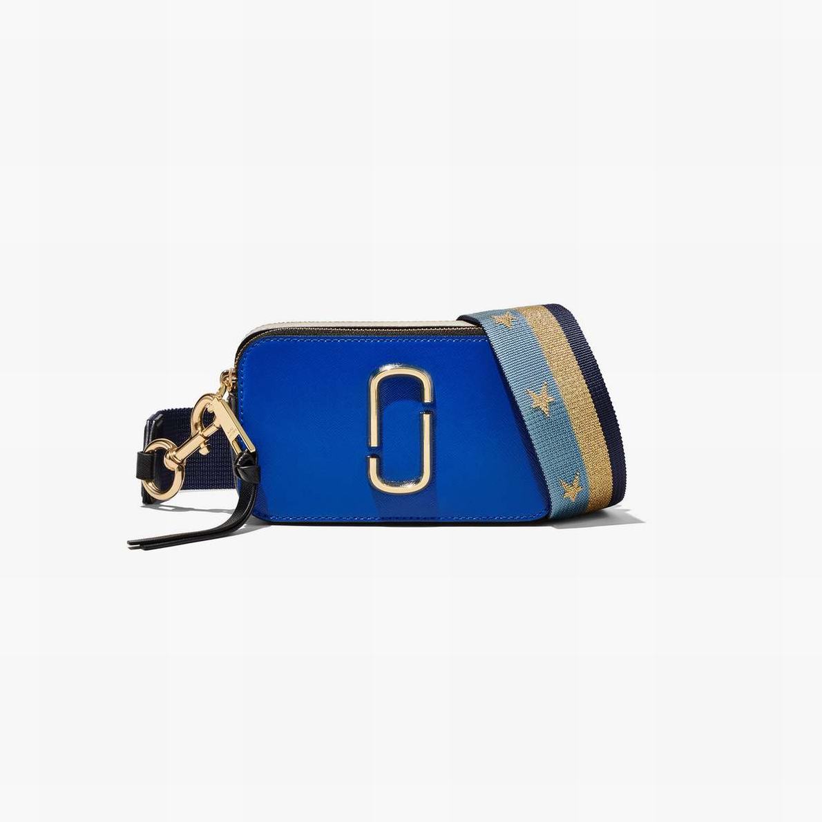 Women Marc Jacobs Americana Snapshot Bags Blue | UK MJ3620-Z10