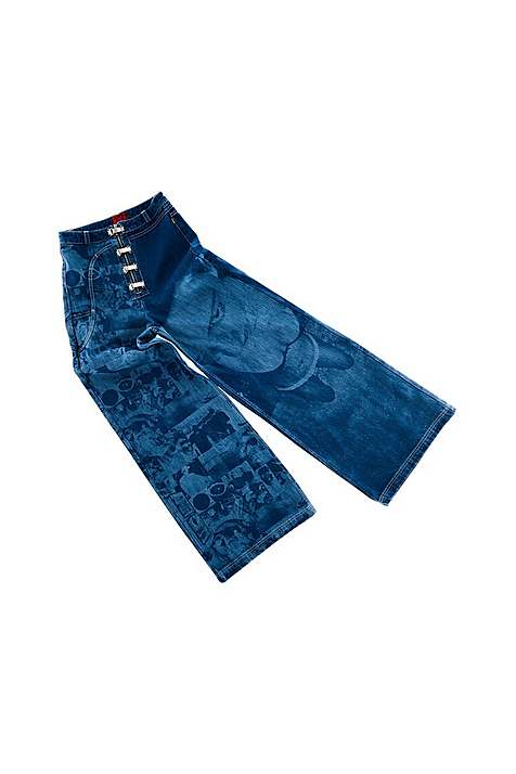 Women Marc Jacobs Around The Fur Jeans Blue | UK MJ7289-J42