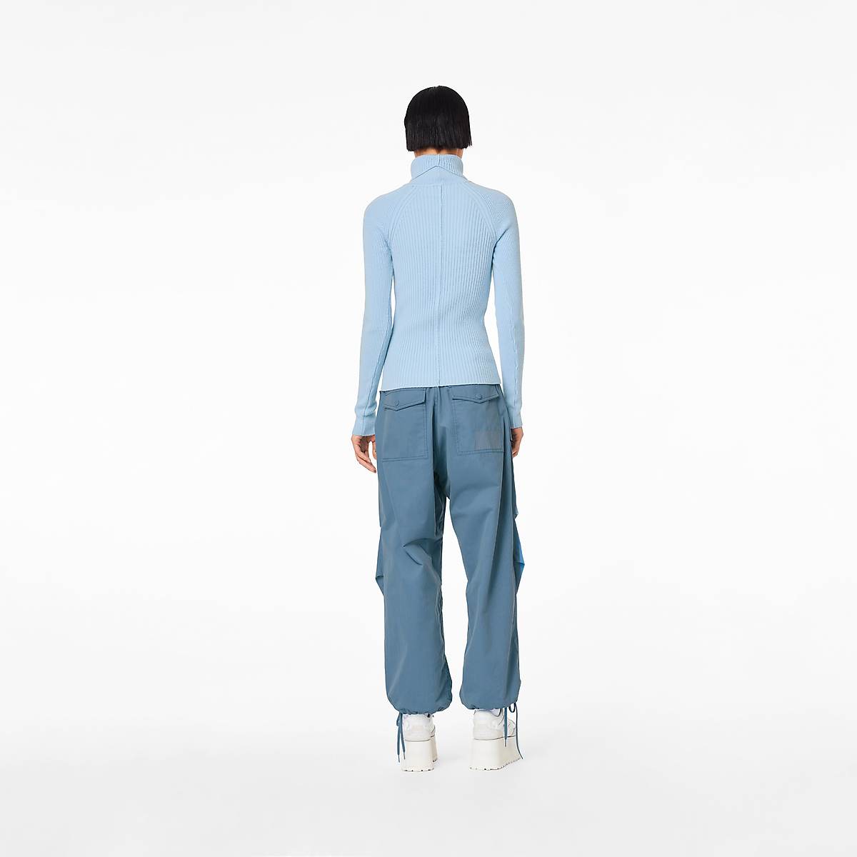 Women Marc Jacobs Baggy Drawstring Pants Blue | UK MJ6549-E18