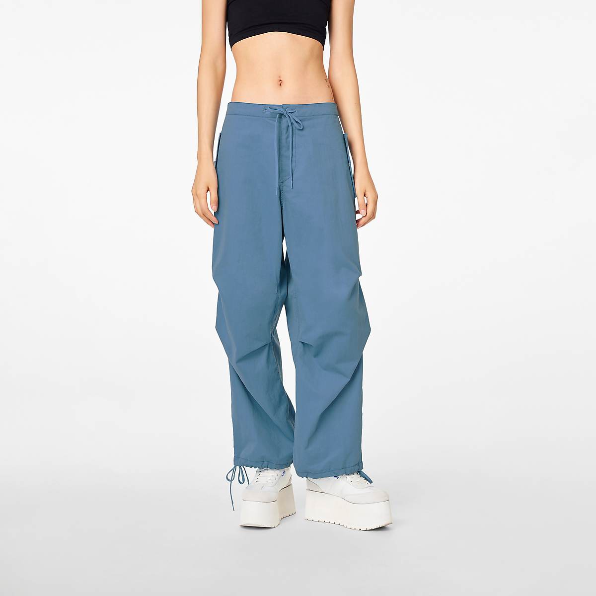 Women Marc Jacobs Baggy Drawstring Pants Blue | UK MJ6549-E18