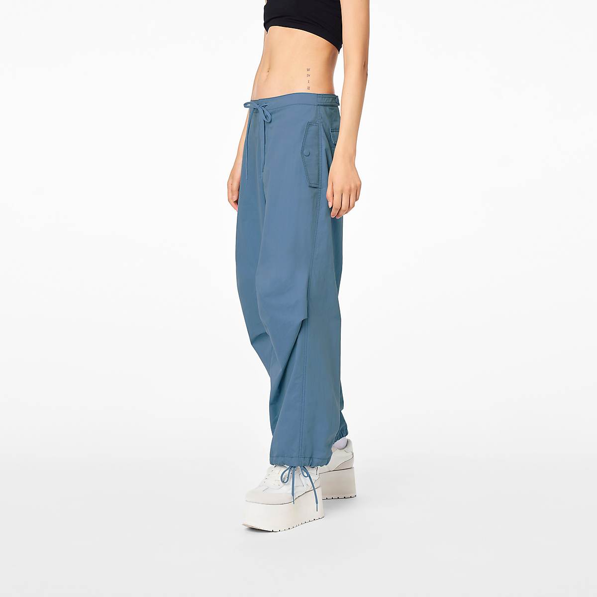 Women Marc Jacobs Baggy Drawstring Pants Blue | UK MJ6549-E18