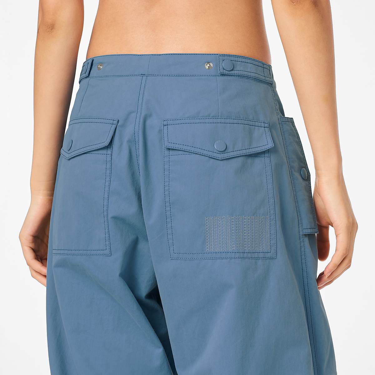 Women Marc Jacobs Baggy Drawstring Pants Blue | UK MJ6549-E18