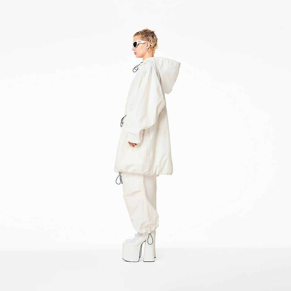 Women Marc Jacobs Balloon Parka Jackets White | UK MJ8416-Q93