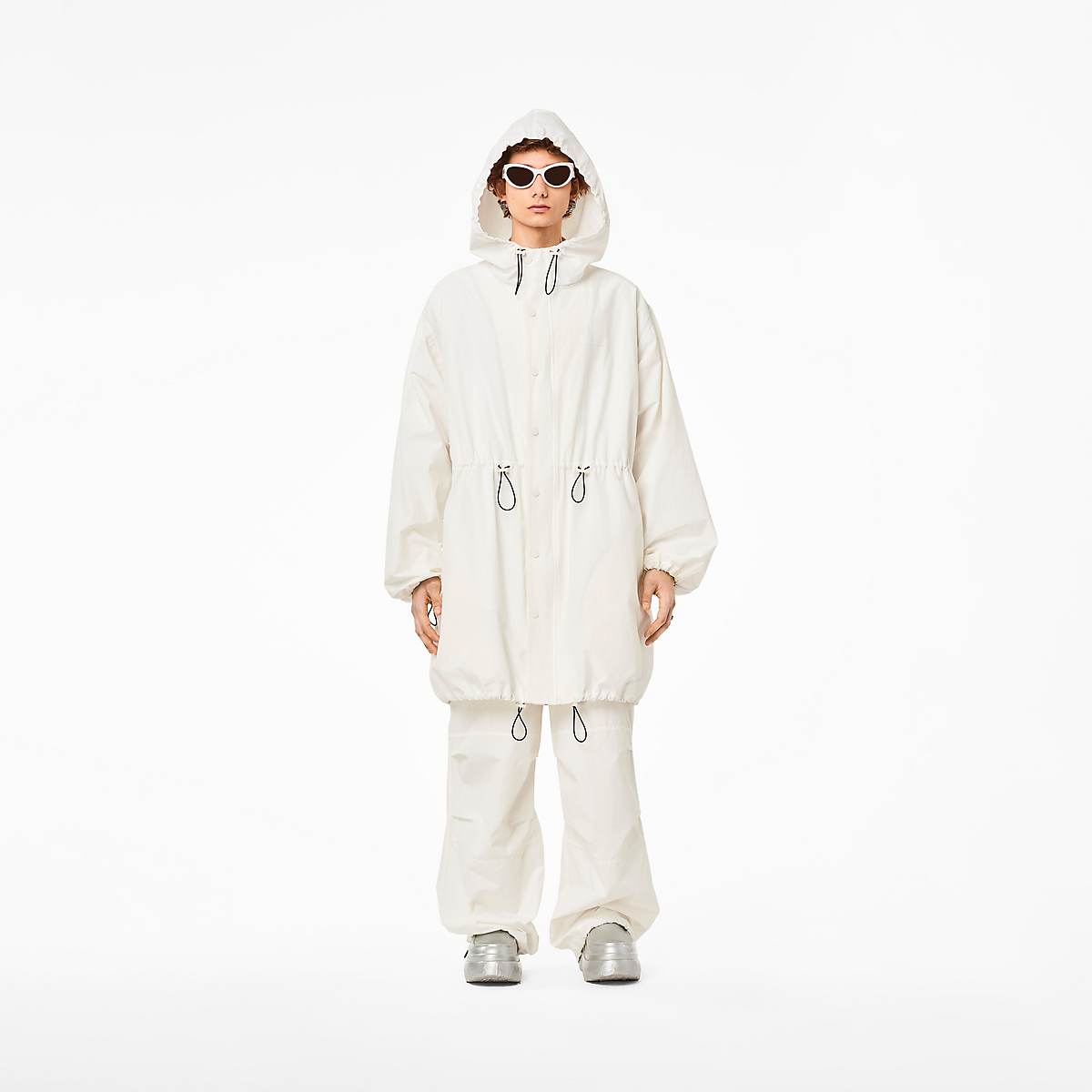 Women Marc Jacobs Balloon Parka Jackets White | UK MJ8416-Q93