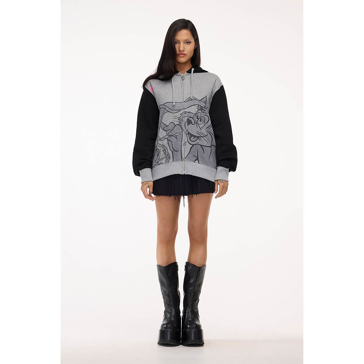 Women Marc Jacobs Best Buds Zip-up Hoodie Grey | UK MJ0531-A20