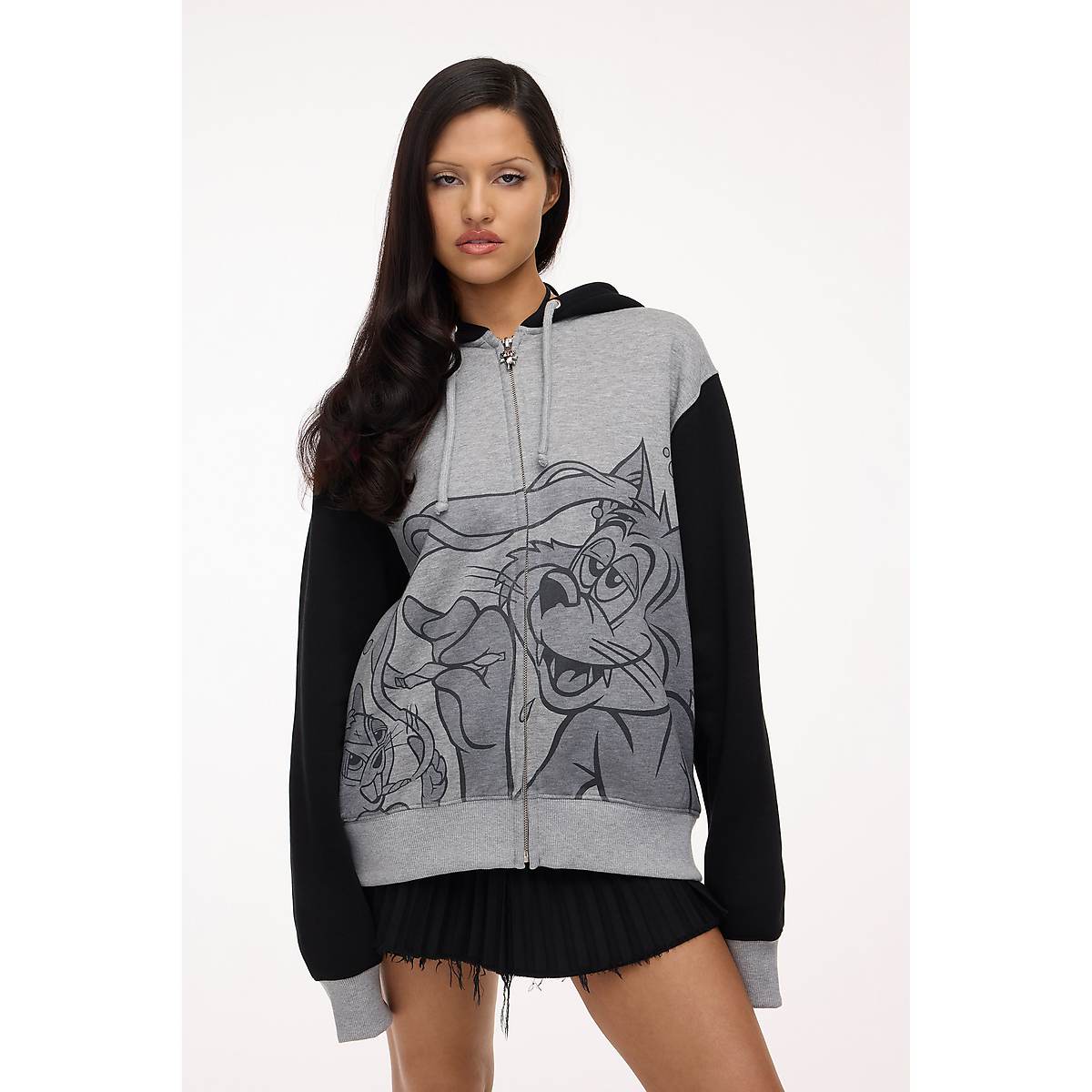 Women Marc Jacobs Best Buds Zip-up Hoodie Grey | UK MJ0531-A20