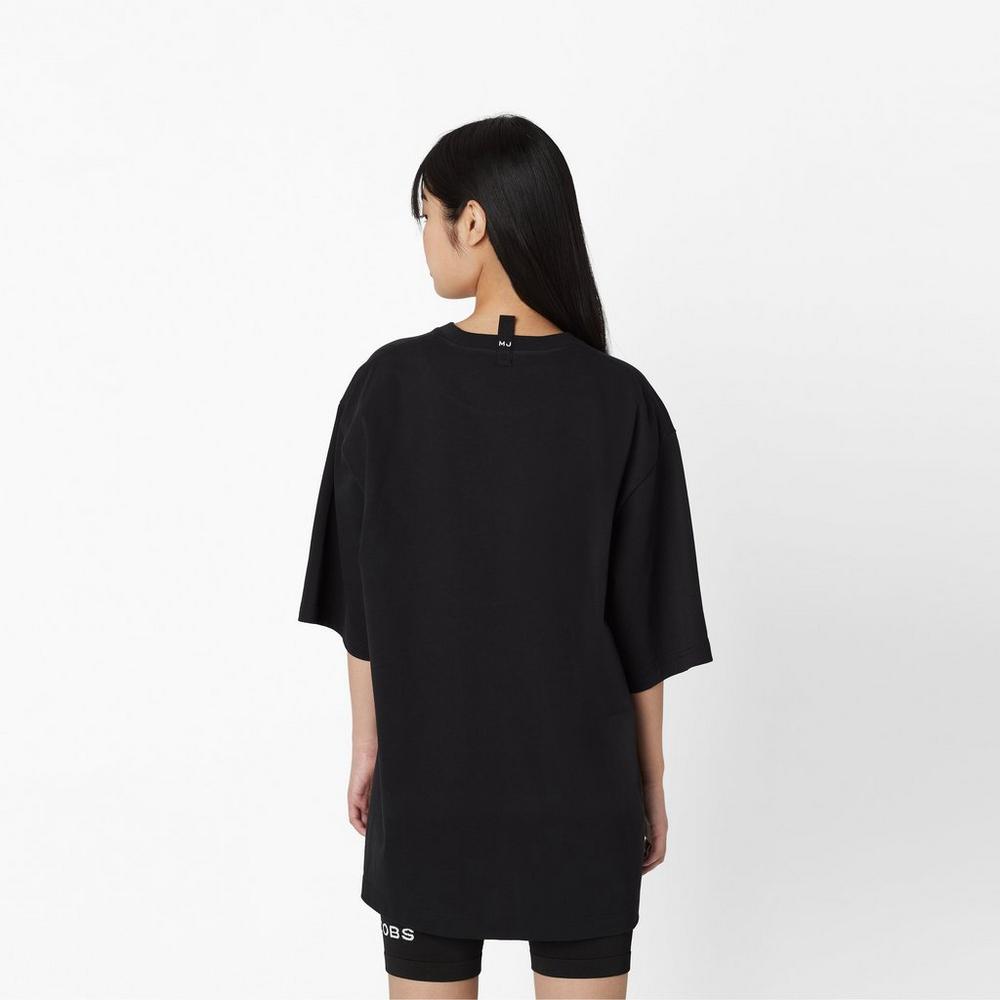 Women Marc Jacobs Big T-Shirt Black | UK MJ0129-T60