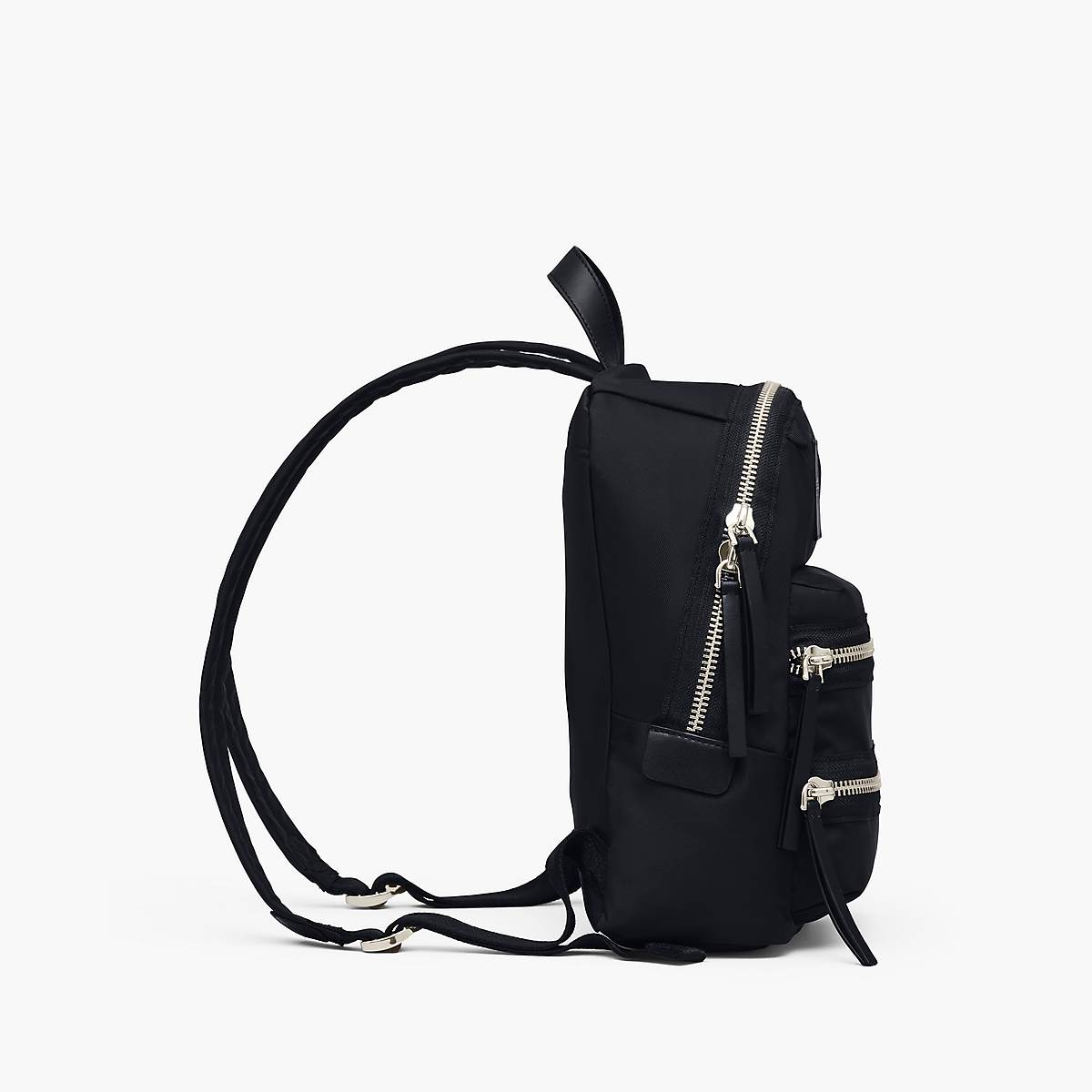 Women Marc Jacobs Biker Nylon Medium Backpacks Black | UK MJ2810-H19