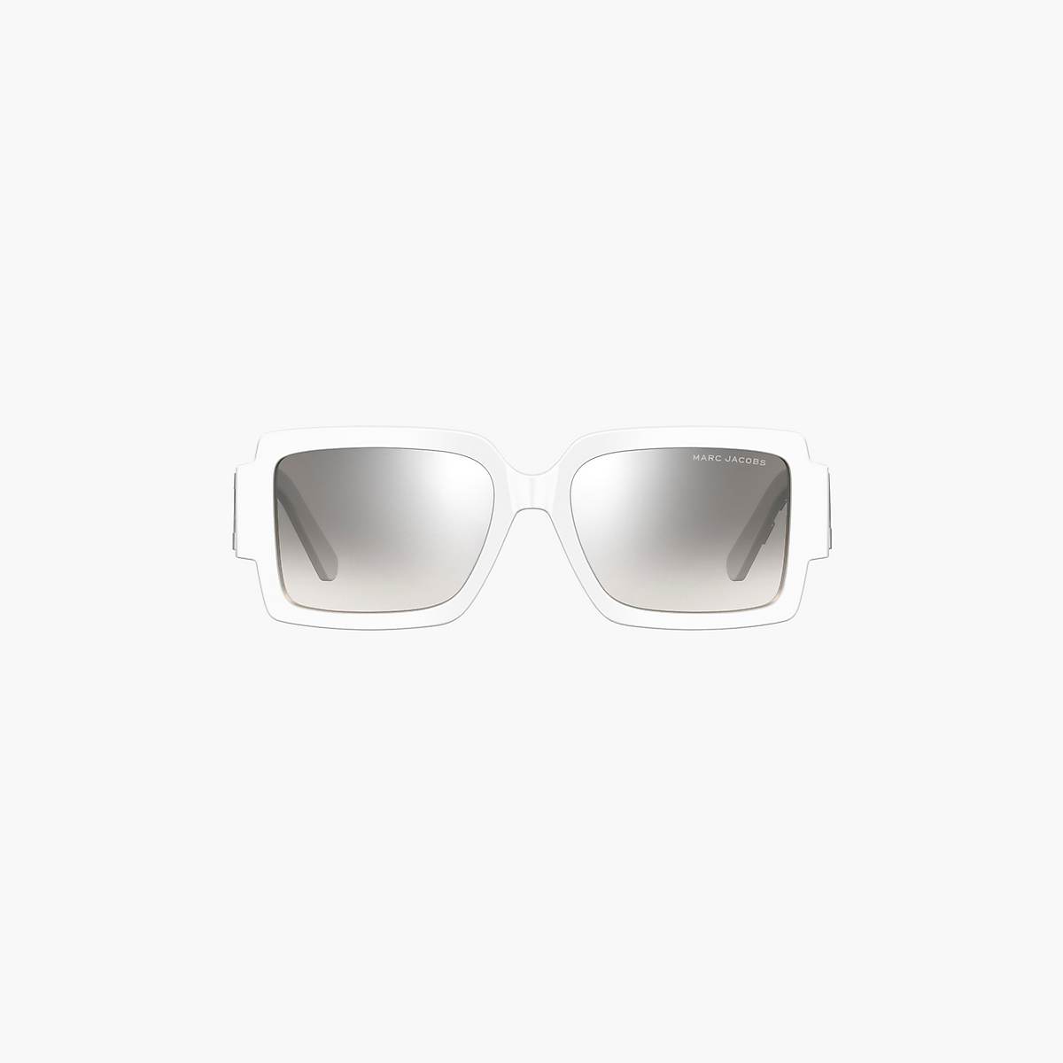 Women Marc Jacobs Bold Logo Square Mirrored Sunglasses White / Grey | UK MJ0256-L87