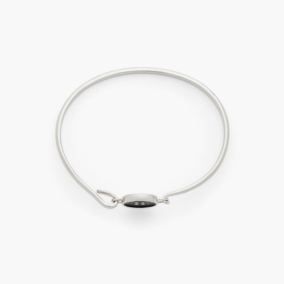 Women Marc Jacobs Button Hinge Bracelets Silver / Black | UK MJ0852-H82