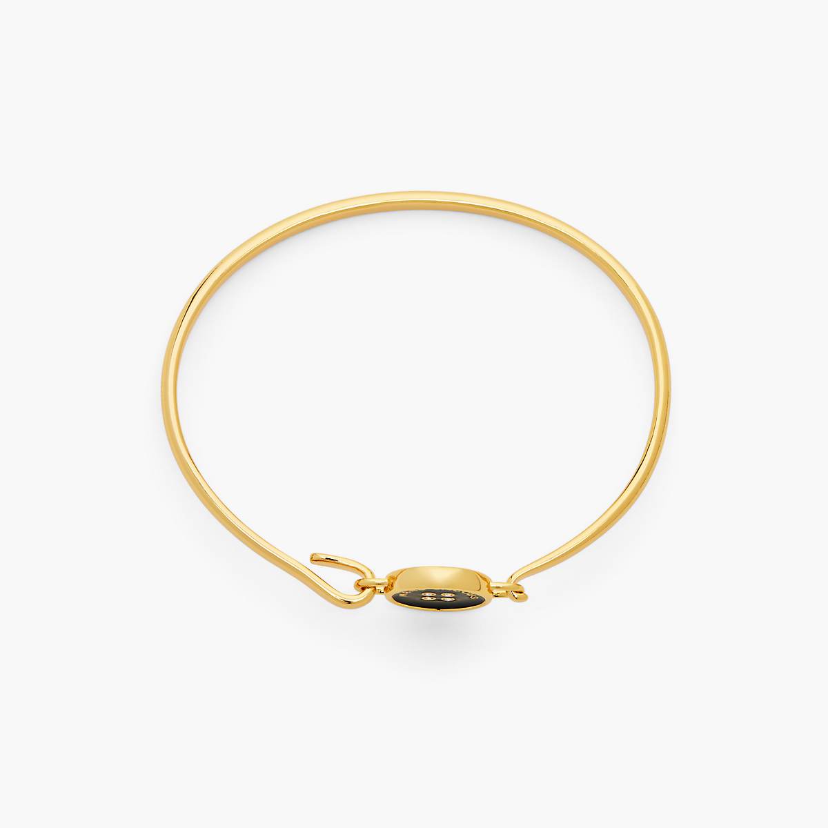 Women Marc Jacobs Button Hinge Bracelets Gold / Black | UK MJ5189-K76