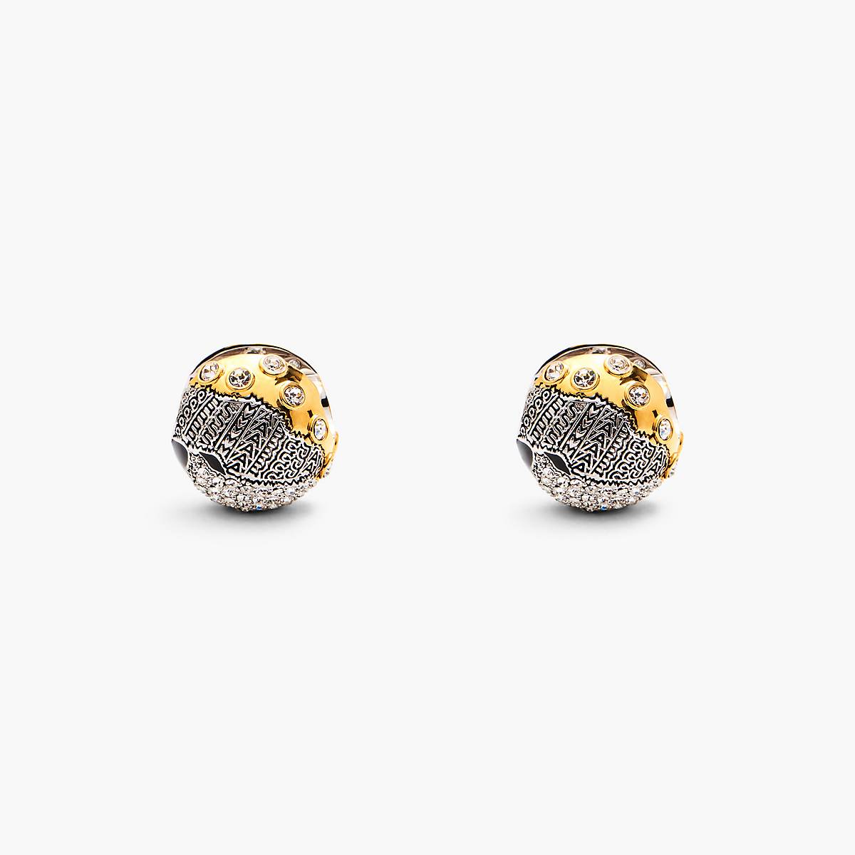 Women Marc Jacobs Camo Crystal Earrings Silver Multicolor | UK MJ5613-C68