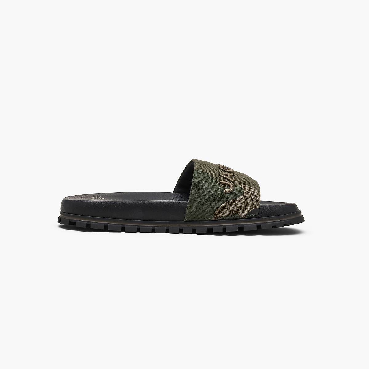 Women Marc Jacobs Camo Jacquard Slides Camo Multicolor | UK MJ6215-O97