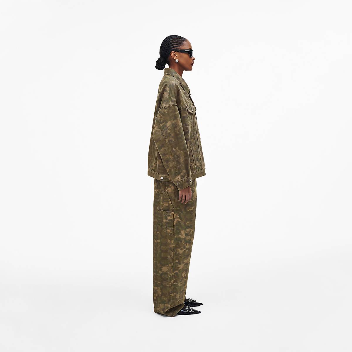 Women Marc Jacobs Camo Oversized Trucker Jackets Camo Multicolor | UK MJ3650-E83