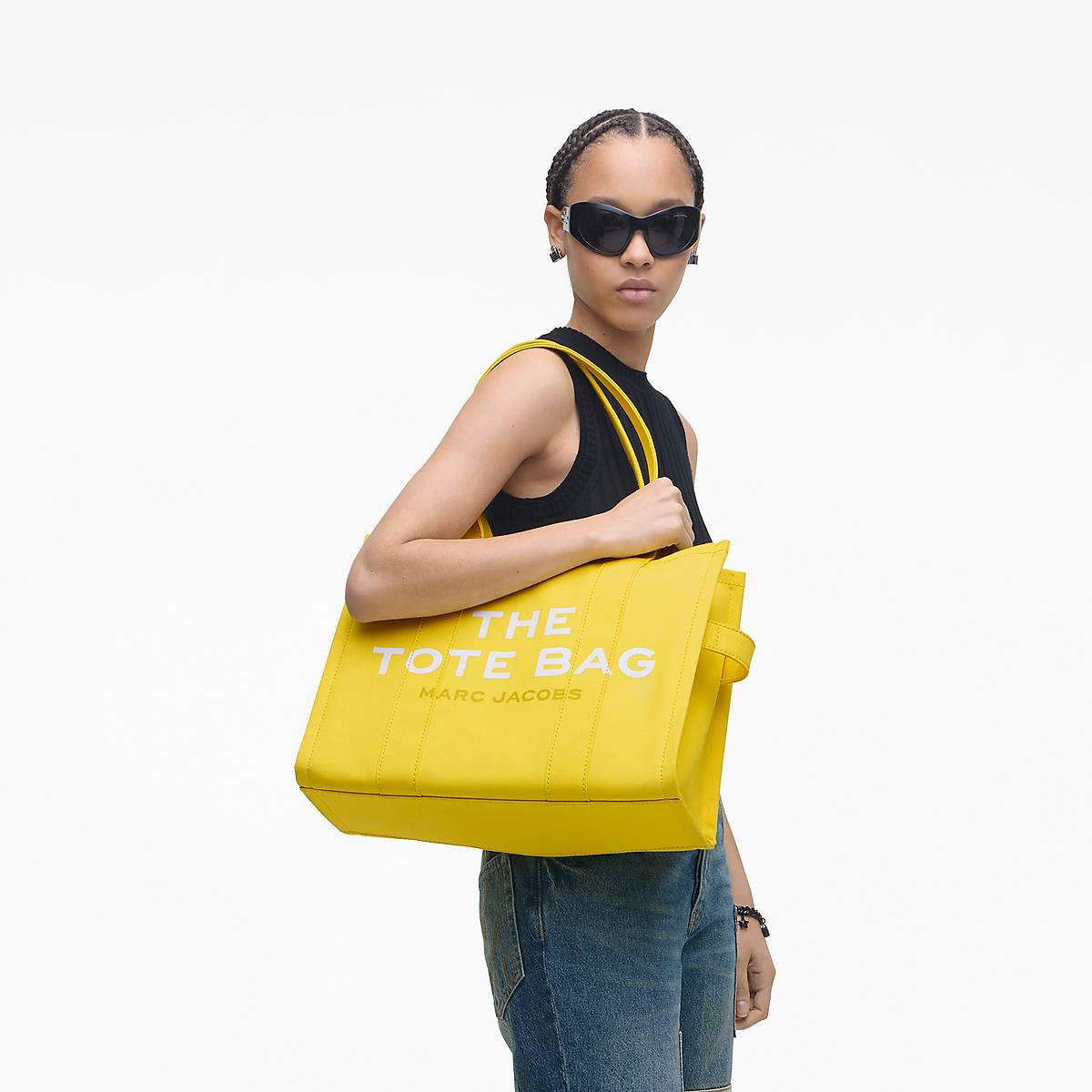 Women Marc Jacobs Canvas Large Tote Bags Yellow | UK MJ1835-D30