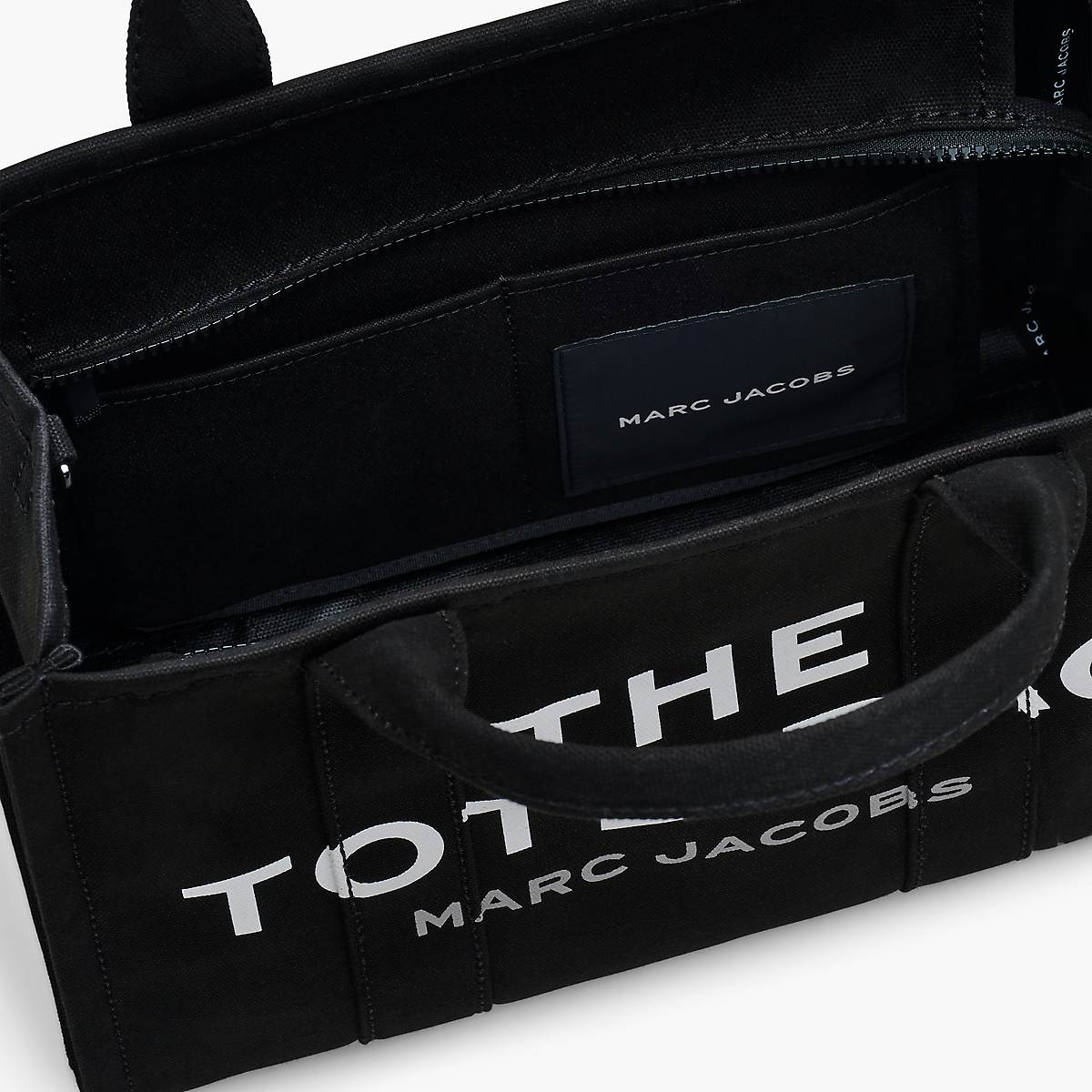 Women Marc Jacobs Canvas Medium Tote Bags Black | UK MJ9478-N14