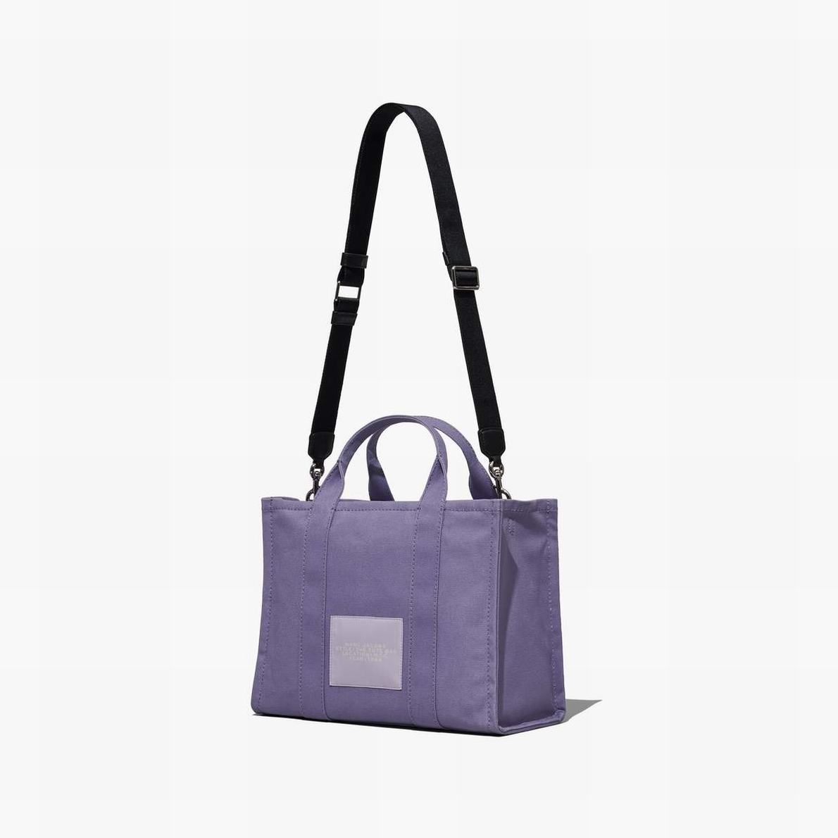 Women Marc Jacobs Canvas Medium Tote Bags Lavender | UK MJ0519-M13