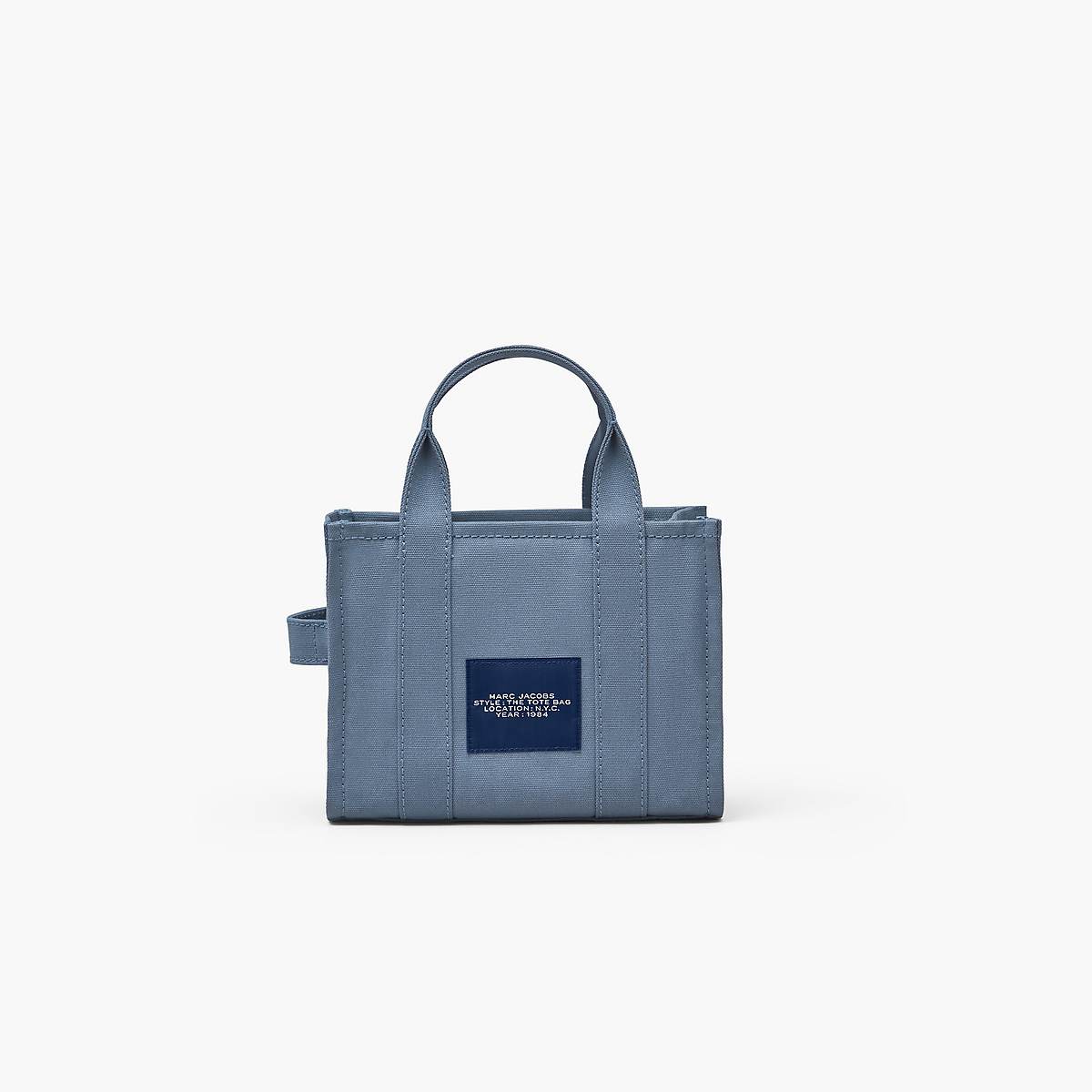 Women Marc Jacobs Canvas Small Tote Bags Blue | UK MJ3617-F28