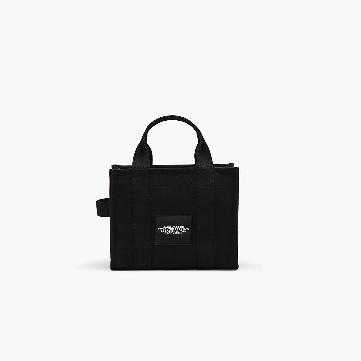 Women Marc Jacobs Canvas Small Tote Bags Black | UK MJ5107-J18