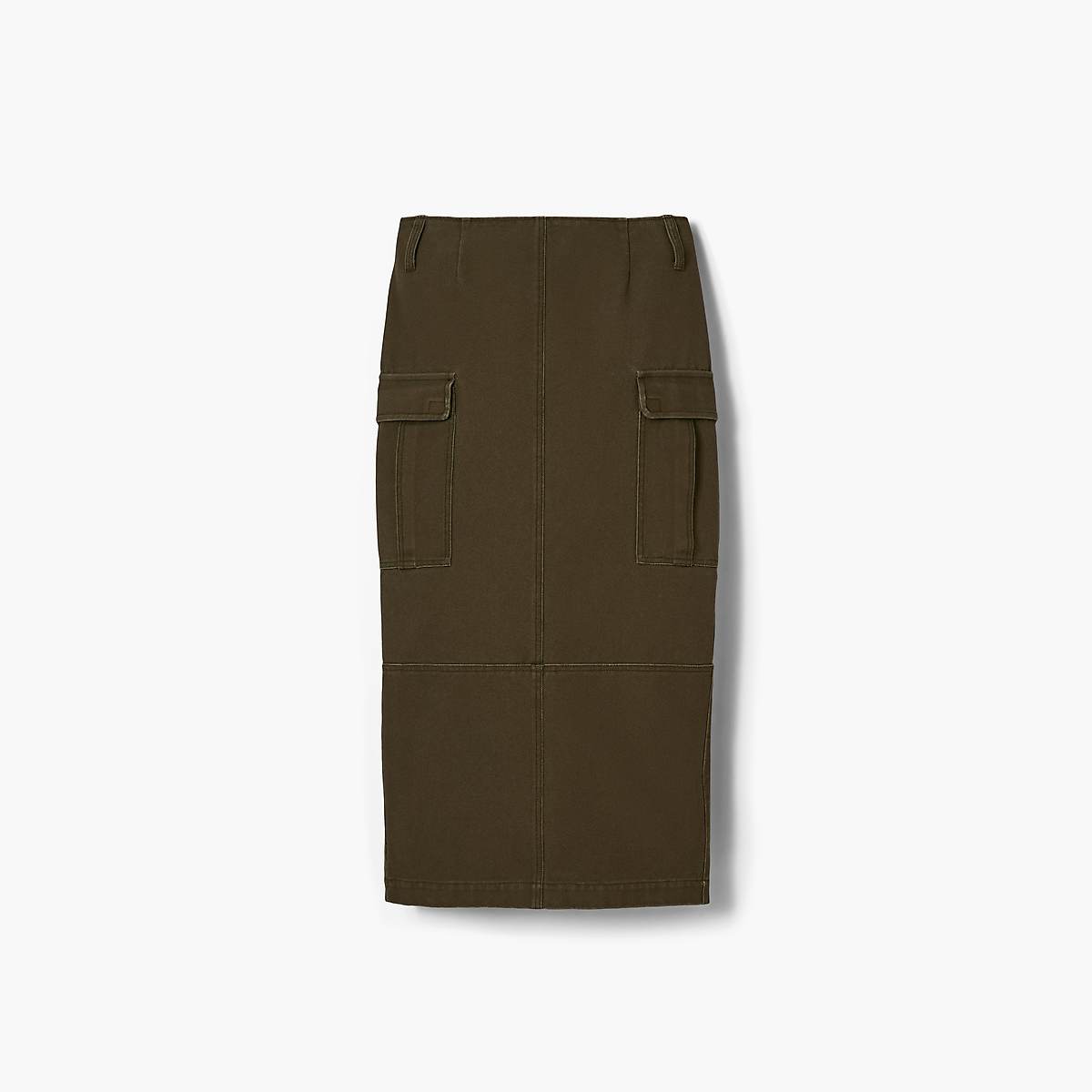 Women Marc Jacobs Cargo Canvas Slim Skirts Olive | UK MJ5647-M75