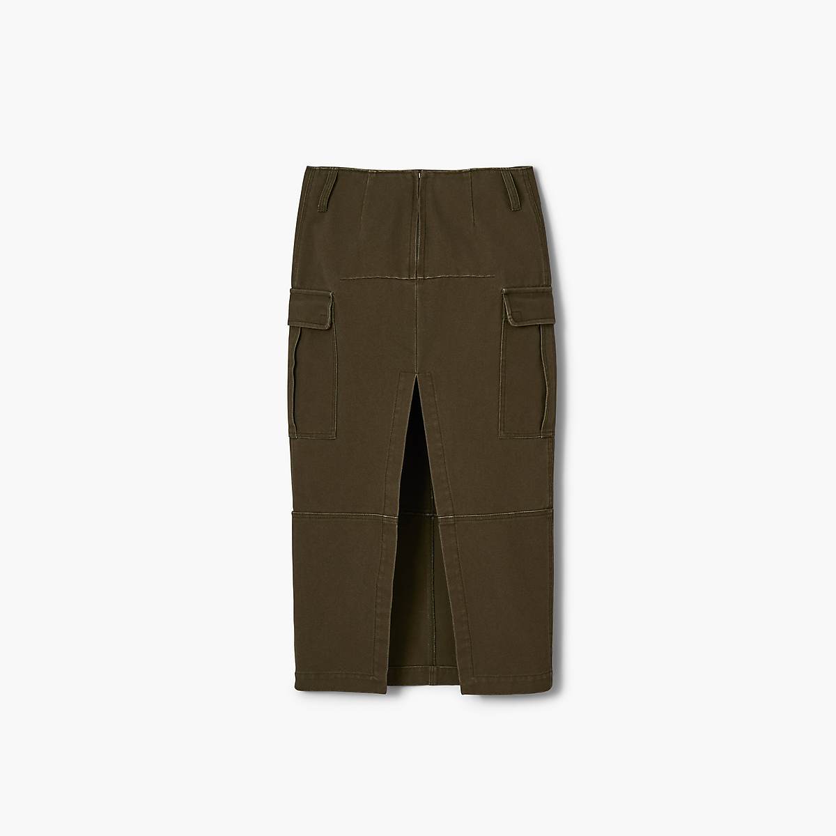 Women Marc Jacobs Cargo Canvas Slim Skirts Olive | UK MJ5647-M75