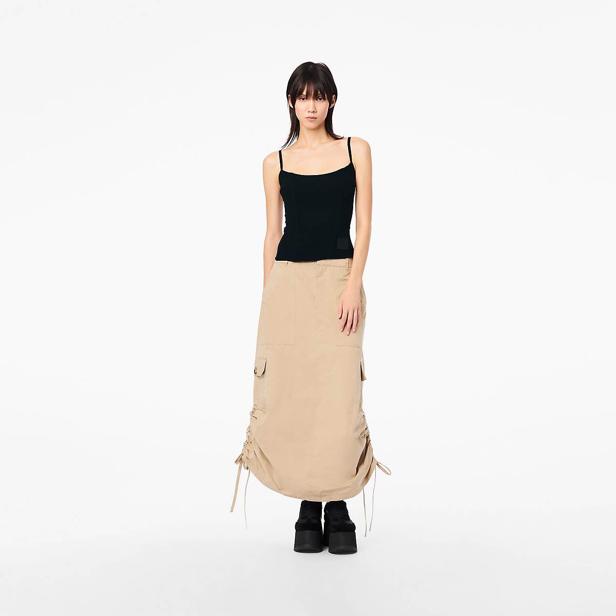 Women Marc Jacobs Cargo Skirts Beige | UK MJ6015-B41