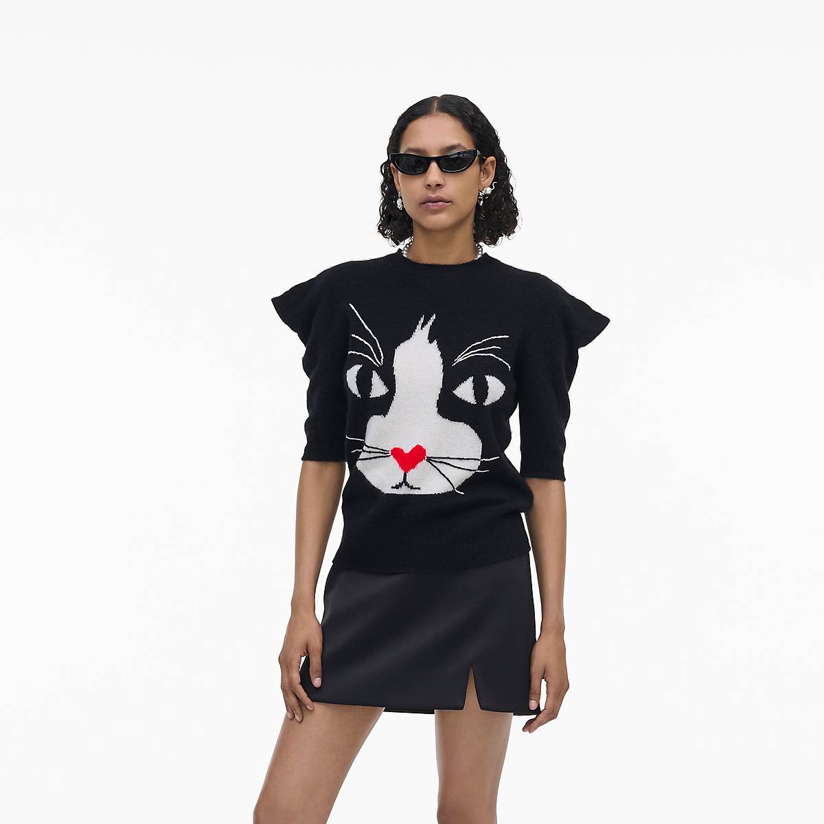 Women Marc Jacobs Cat Sweaters Black | UK MJ4618-J20