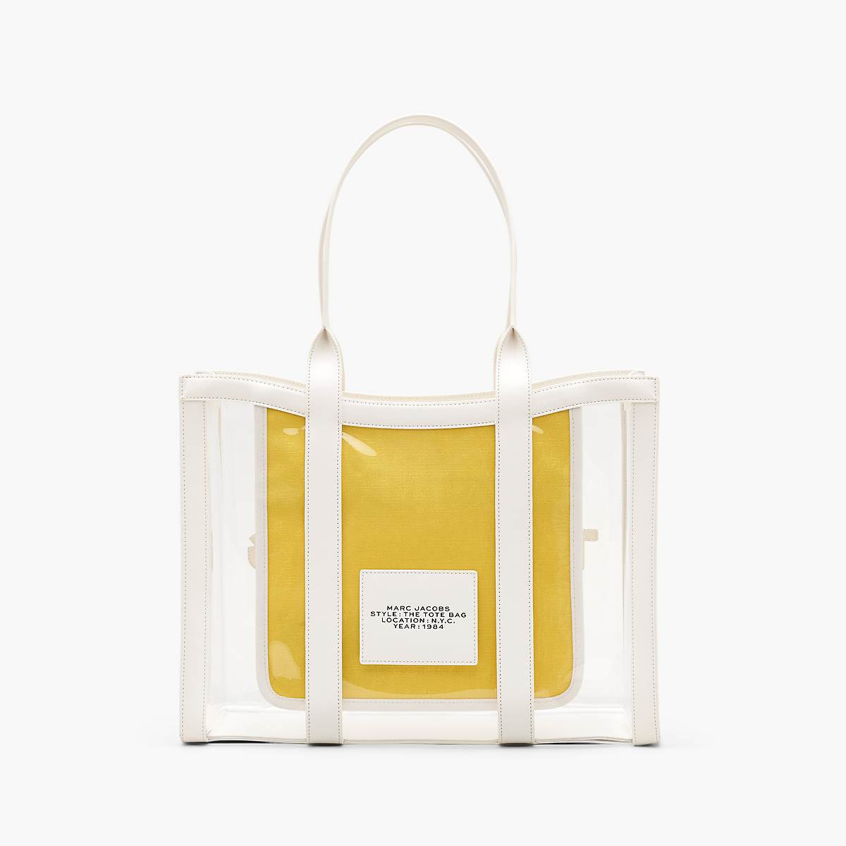 Women Marc Jacobs Clear Large Tote Bags White | UK MJ9186-B72