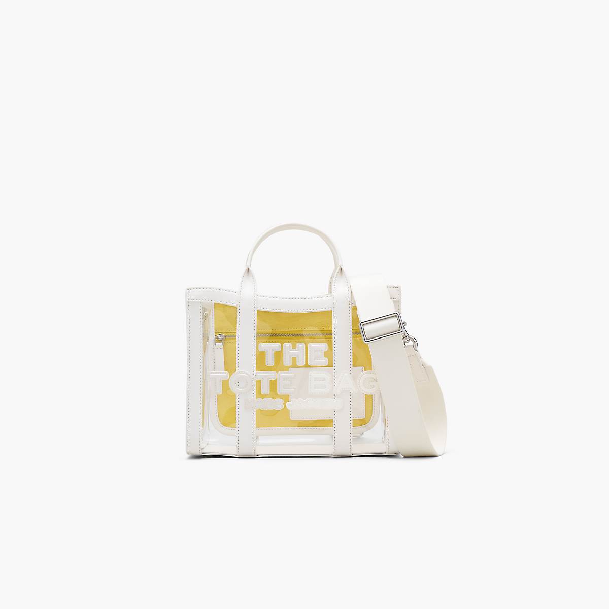 Women Marc Jacobs Clear Small Tote Bags White | UK MJ1985-C67