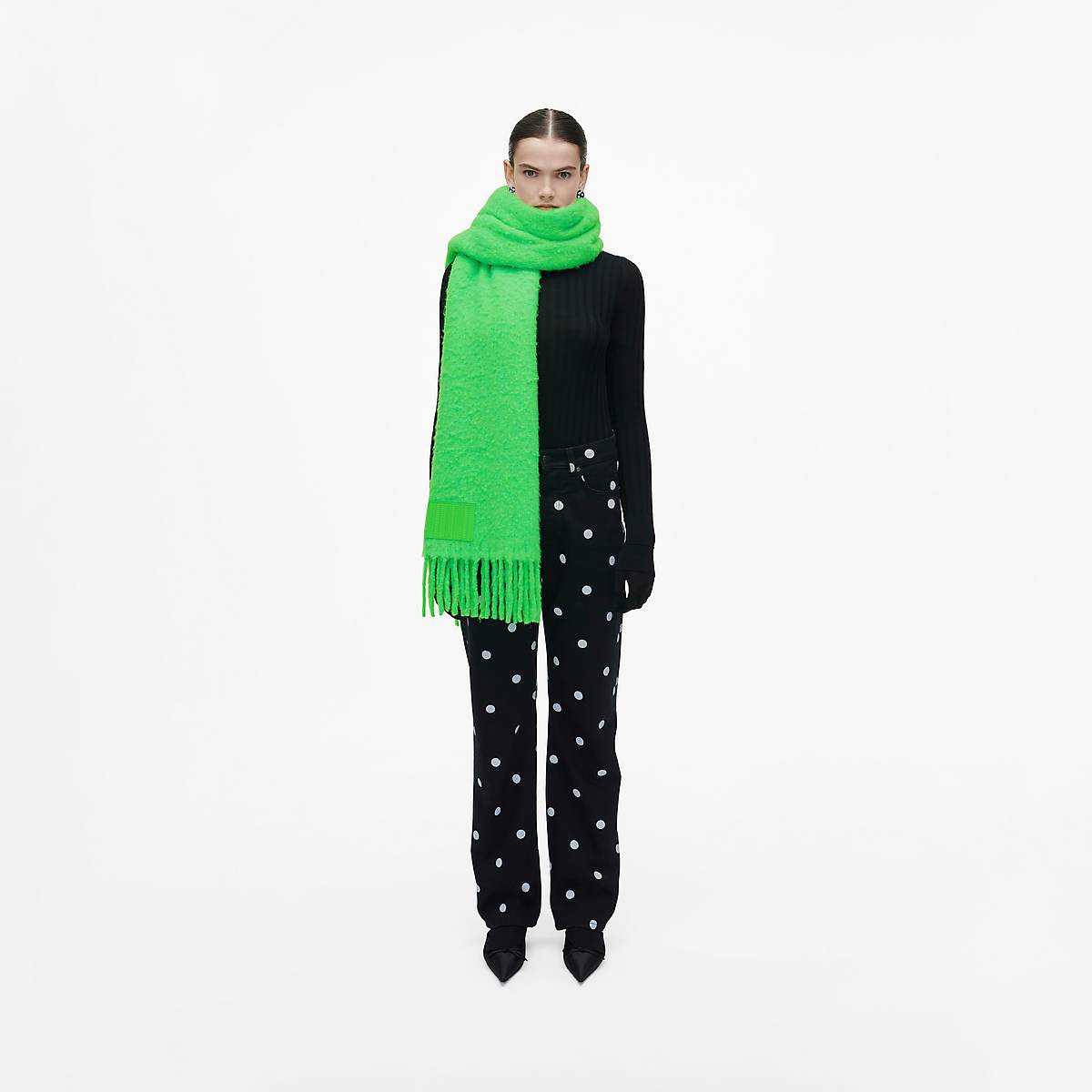 Women Marc Jacobs Cloud Scarves Green | UK MJ2379-G04