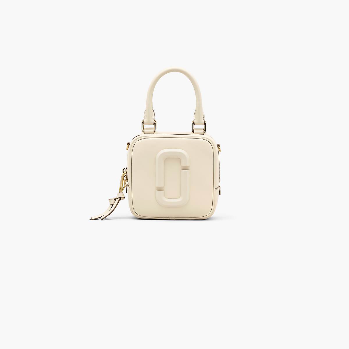 Women Marc Jacobs Covered J Marc Cube Crossbody Bags White | UK MJ1428-O73