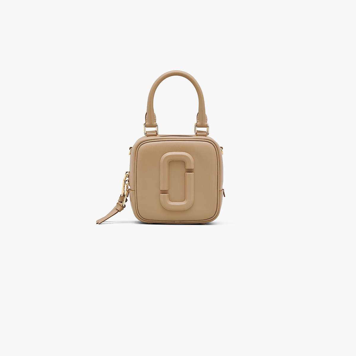 Women Marc Jacobs Covered J Marc Cube Crossbody Bags Brown | UK MJ2419-P26