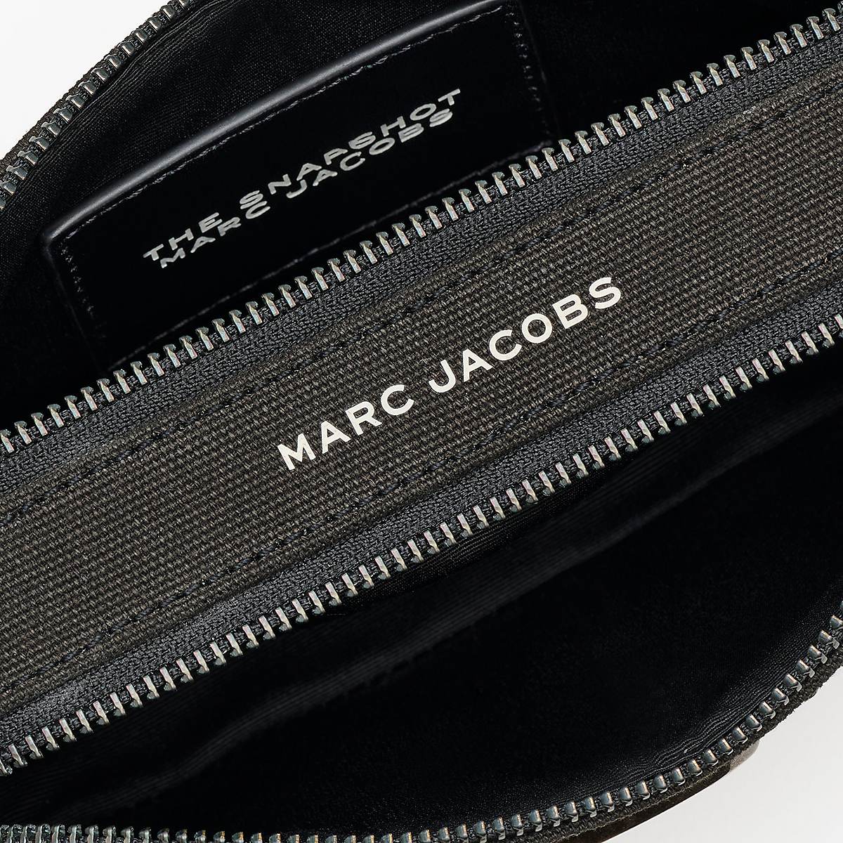 Women Marc Jacobs Crystal Canvas Snapshot Bags Black | UK MJ4713-K67