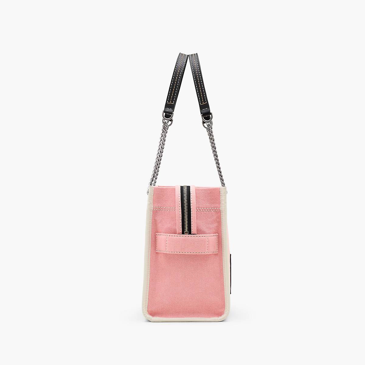 Women Marc Jacobs Denim Chain Medium Tote Bags Pink | UK MJ6851-F47