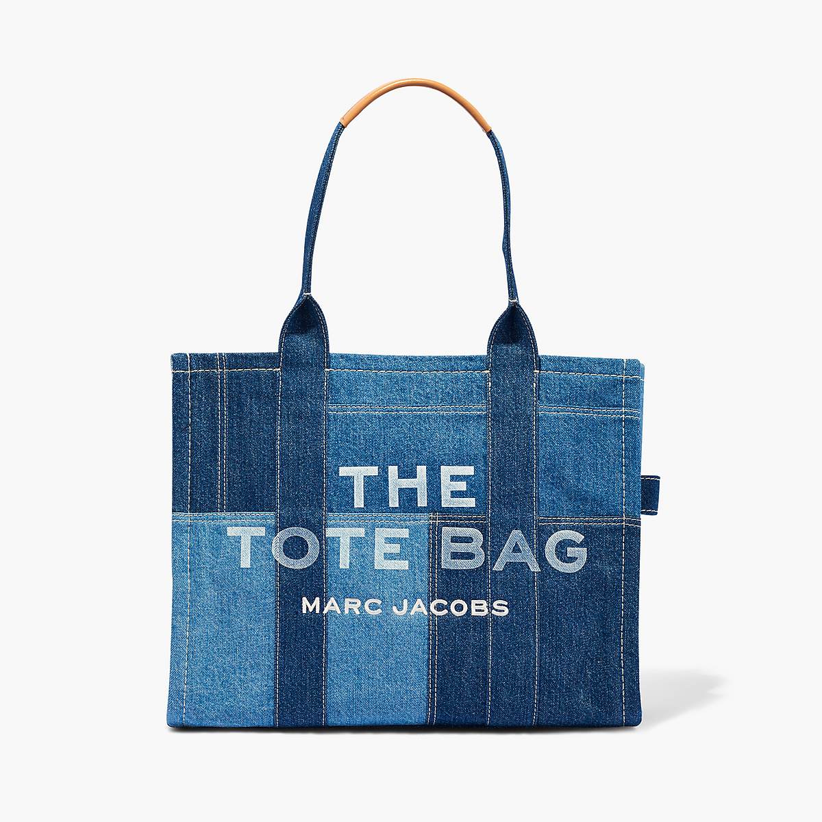 Women Marc Jacobs Denim Large Tote Bags Blue | UK MJ9261-X60