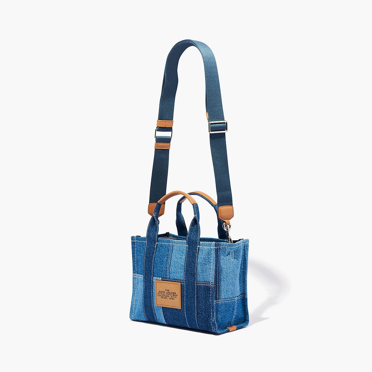 Women Marc Jacobs Denim Small Tote Bags Blue | UK MJ2754-L61