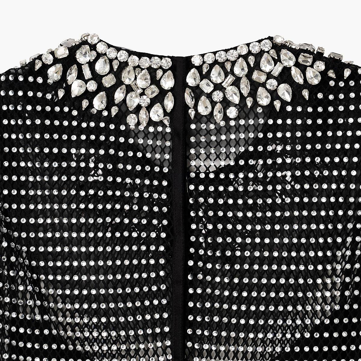 Women Marc Jacobs Diamond Fishnet Dress Black | UK MJ1479-A35