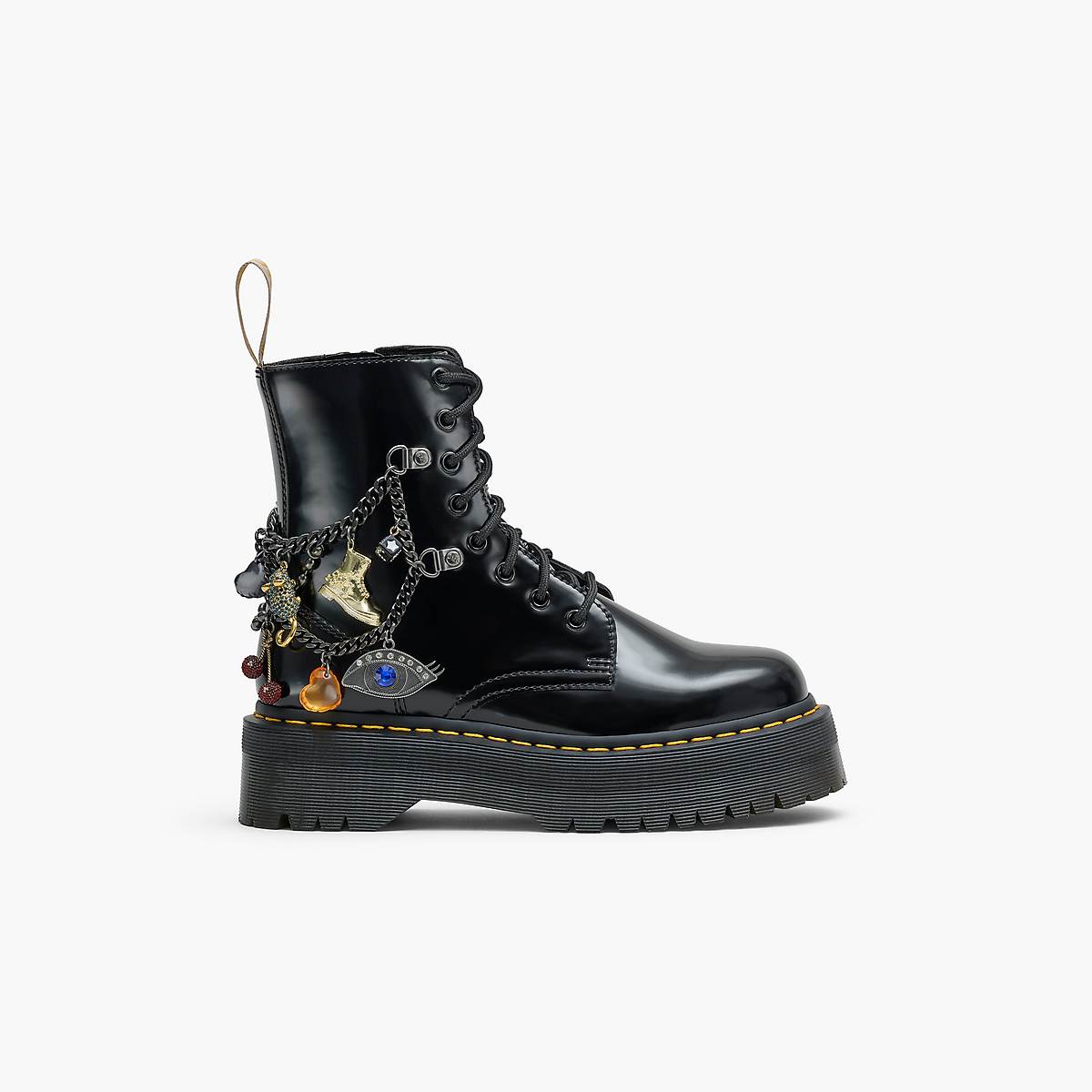 Women Marc Jacobs Dr. Martens x Marc Jacobs Charm Jadon Boots Black | UK MJ5693-S80