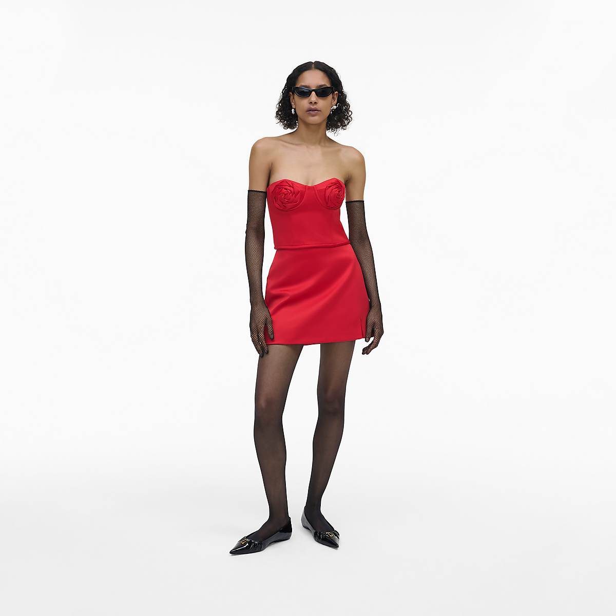 Women Marc Jacobs Duchess Satin Skirts Red | UK MJ9730-C73