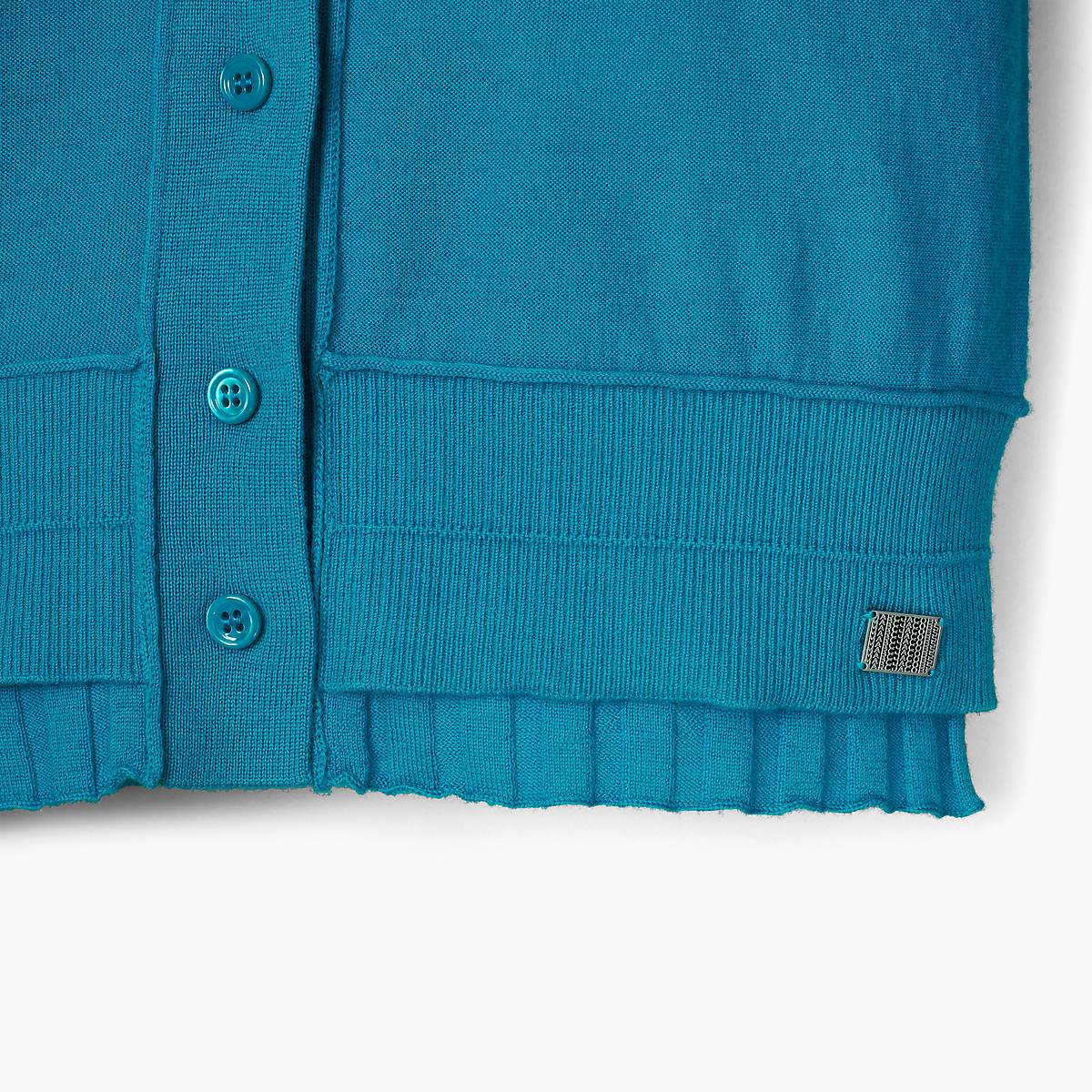 Women Marc Jacobs Fine Ribbed Merino Cardigan Blue | UK MJ7402-G04