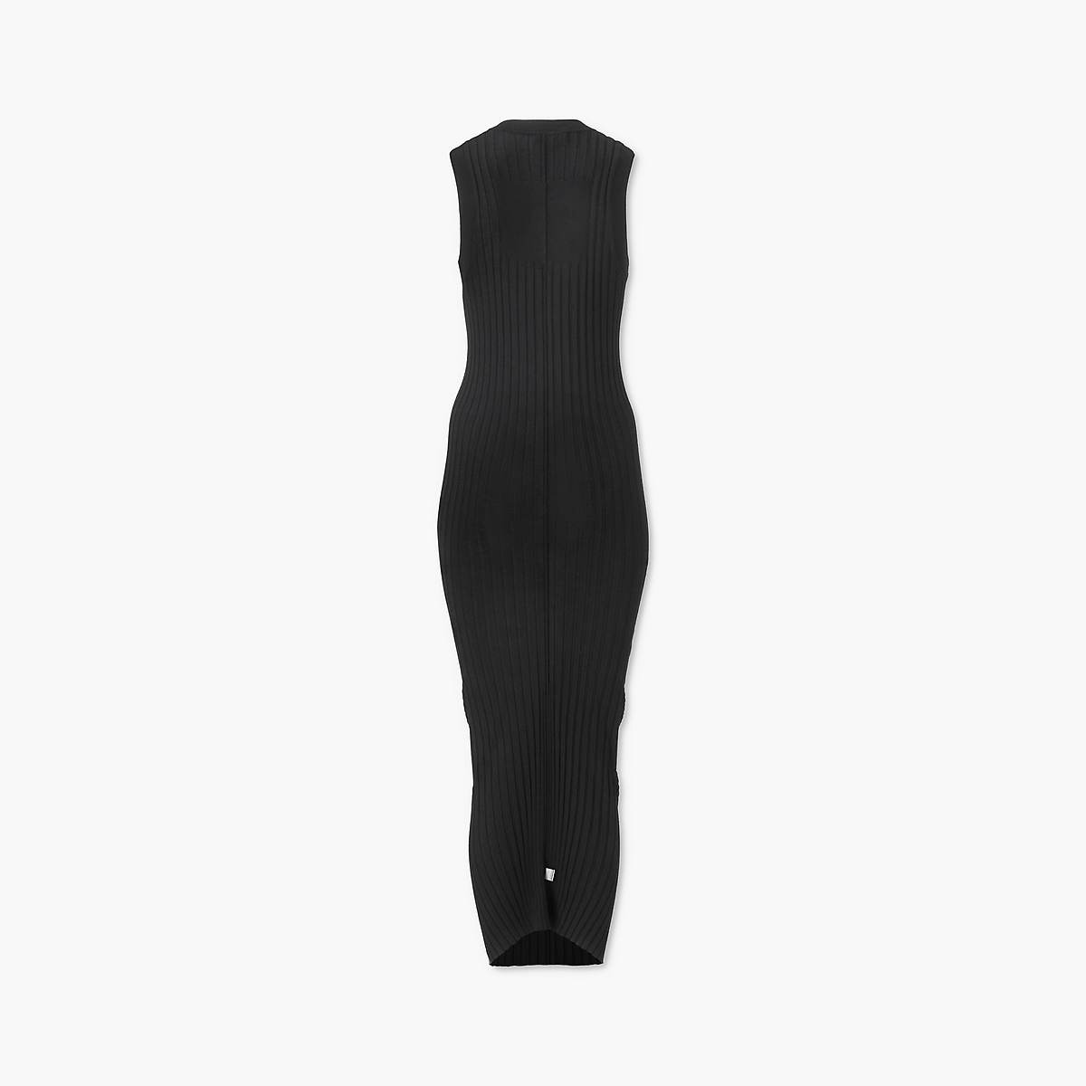 Women Marc Jacobs Fine Ribbed Merino Twisted Dress Black | UK MJ2739-P90