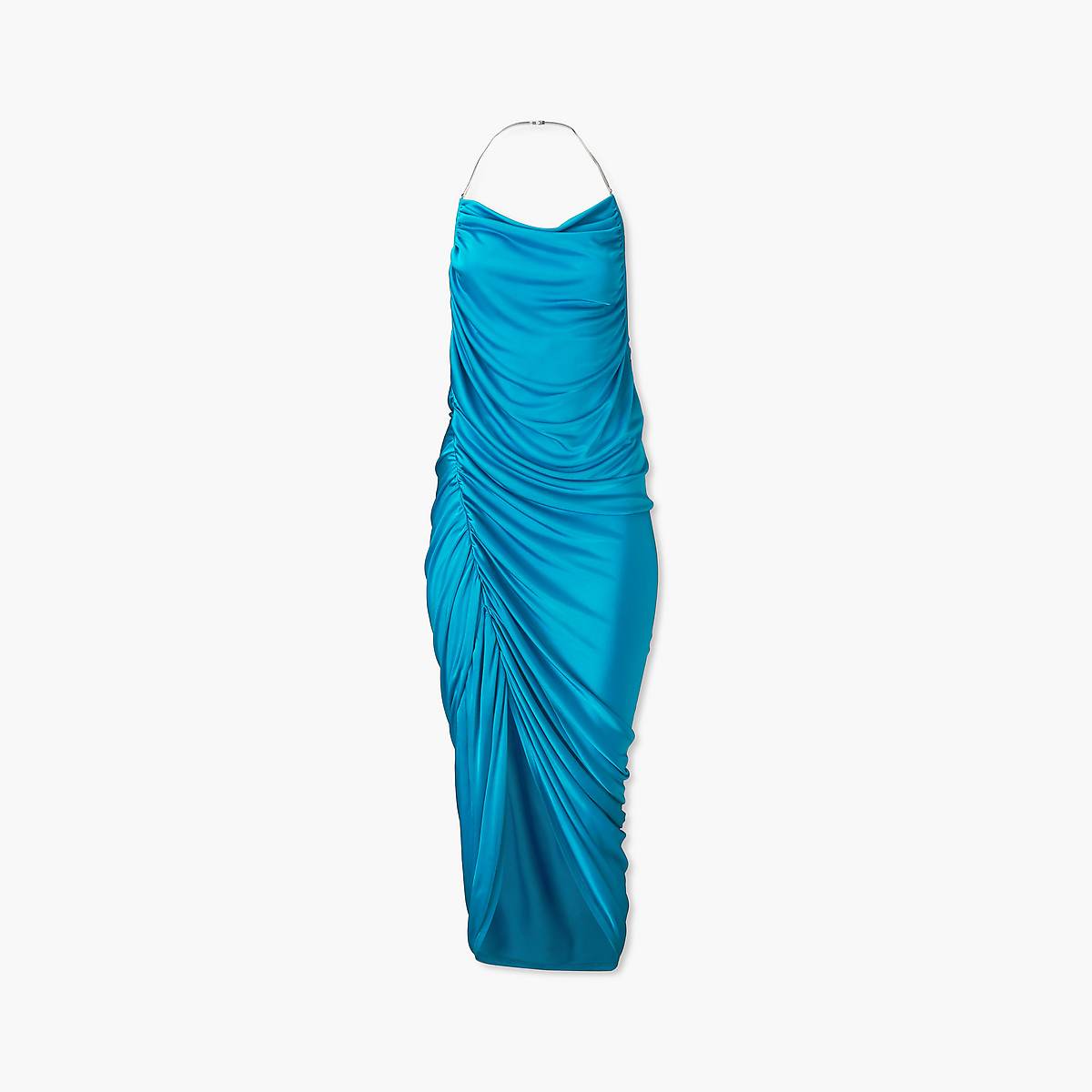 Women Marc Jacobs Fluid Draped Dress Blue | UK MJ1483-U04